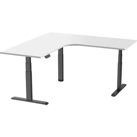 Picture of ERGOVIDA EED-633D ELECTRIC SIT-STAND CORNER DESK 1800 X 1800 X 750MM BLACK/WHITE