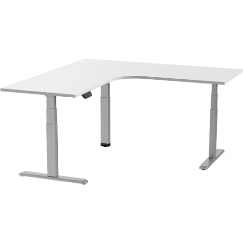 Picture of ERGOVIDA EED-633D ELECTRIC SIT-STAND CORNER DESK 1800 X 1800 X 750MM GREY/WHITE