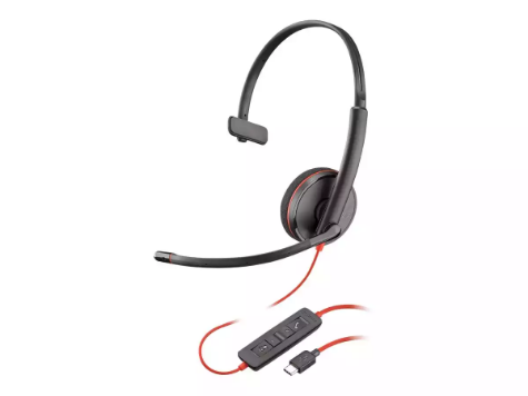 Picture of PLANTRONICS BLACKWIRE C3210 UC MONO CORDED HEADSET USB-C