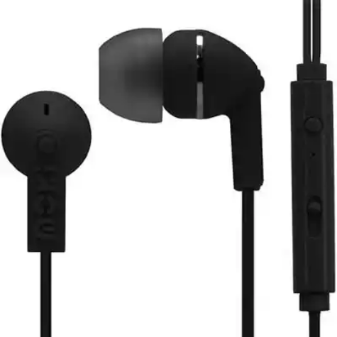 Picture of MOKI STEREO EARBUDS NOISE ISOLATION WITH MICROPHONE AND CONTROL BLACK