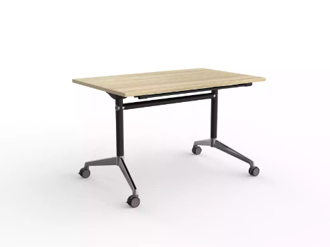 Picture of Modulus Flip Table in black- 1200 x 750mm New Oak Top