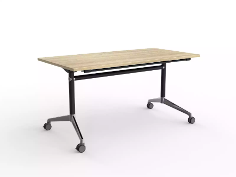 Picture of Modulus Flip Table in black- 1500 x 750mm New Oak Top