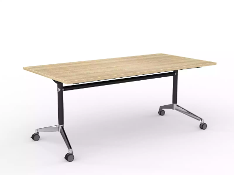 Picture of Modulus Flip Table in black- 1800 x 900mm New Oak Top