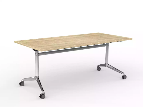 Picture of Modulus Flip Table in White- 1800 x 900mm New Oak Top