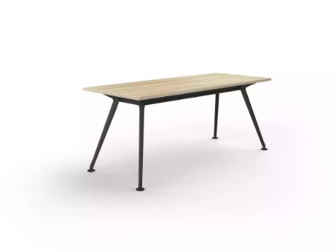 Picture of 2400 x 1200mm Team Table- Black Frame, New Oak Top